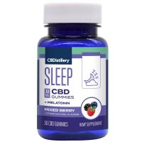 CBDistillery - Broad Spectrum CBD Sleep Gummies + Melatonin - 30mg CBD each / 30 Count